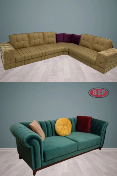 L Shape Sofa by Batra Steel Furniture